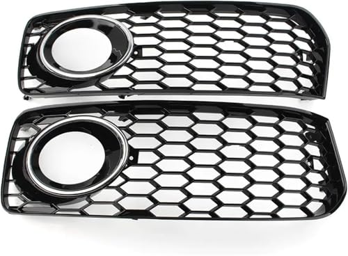 Grille de pare-chocs avant double pont style RS5 pour calandre Audi A5 S5 B8 argent