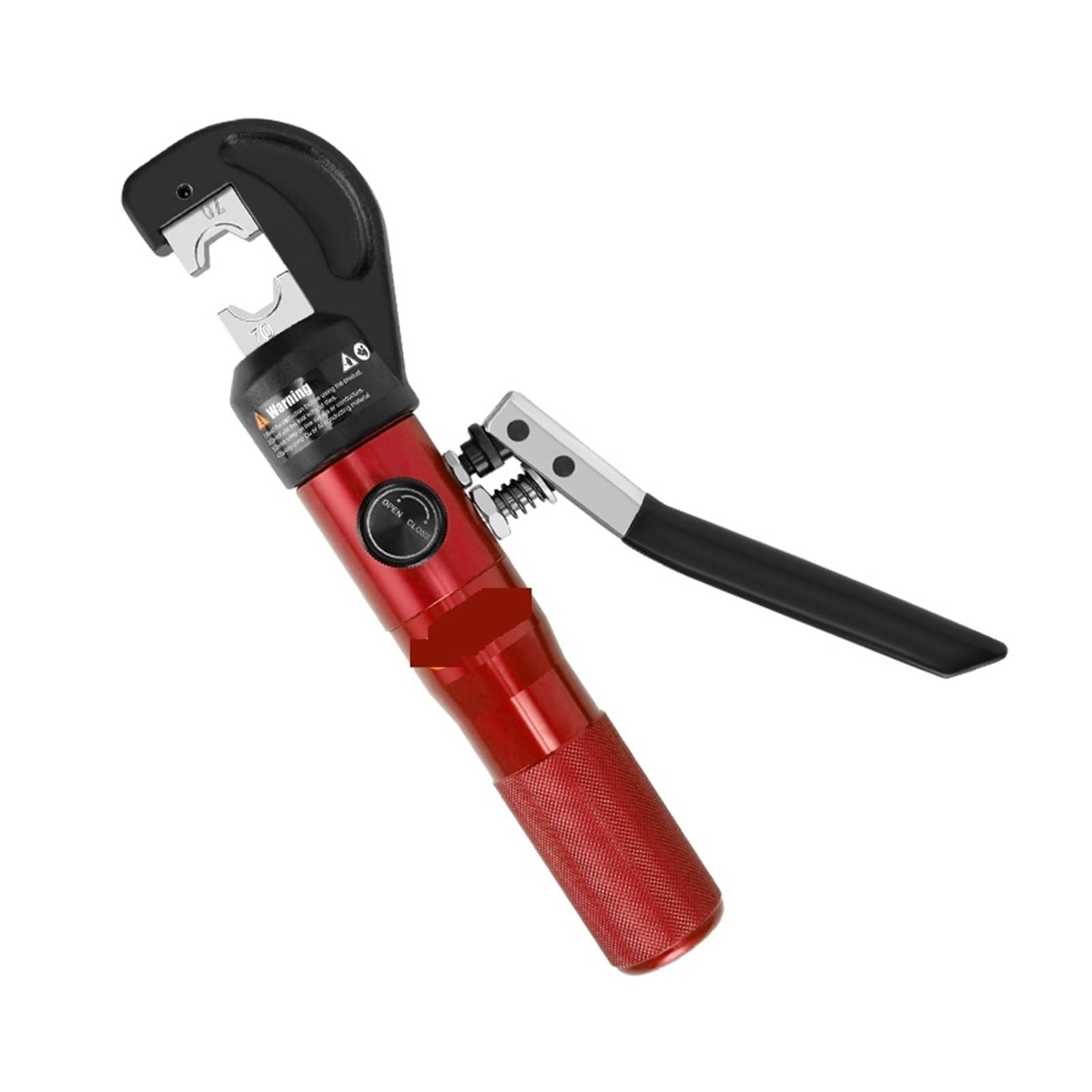 Gqnblvhzupdm Rosso Pneumatic Cylinder Hydraulic Crimping Tool Plier Range 4-70Mm2 Force 45Kn Copper And Aluminum Terminals(Rosso)