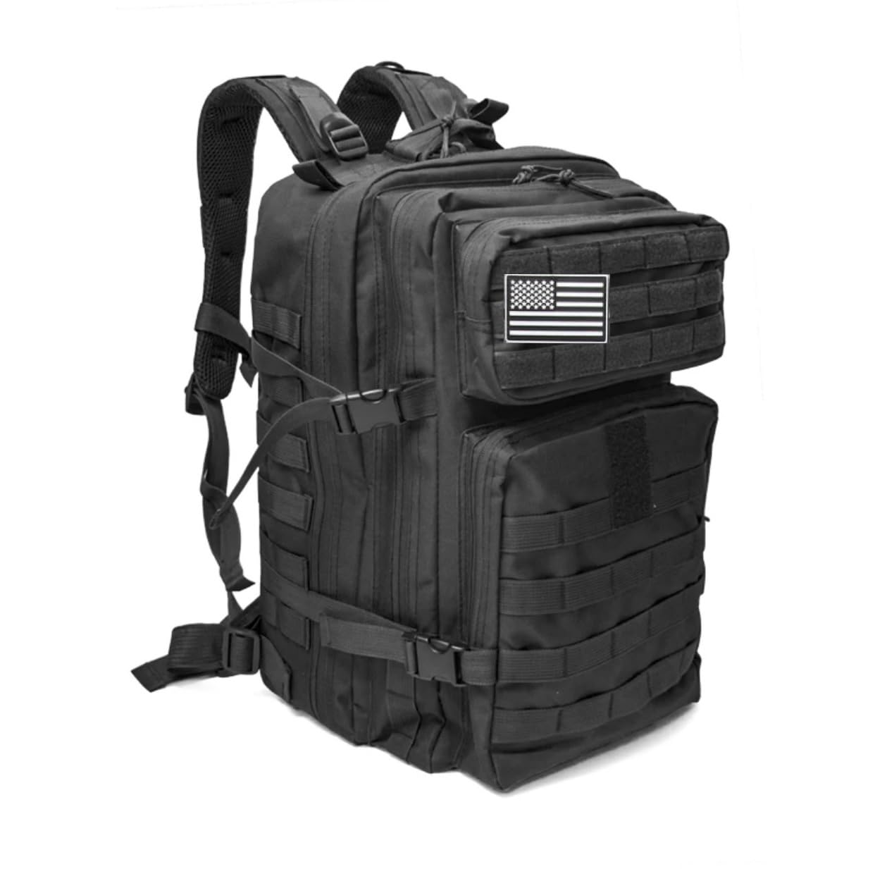 Sac à dos tactique militaire 45L - Imperméable, grande capacité, sport - Pour crossfit, gym, survie, randonnée, montagne, chasse, voyage, randonnée