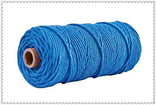 Cordelette Coton 3 Mm - 100 Mètres - Couleur Orange Pour DIY, Macramé, Décoration