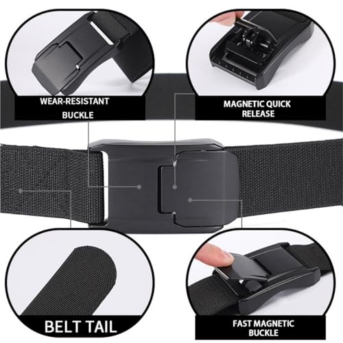Stretch Belt For Men And Women Quick Release Buckle Strong Real Nylon Unisex Elastic Belt Overalls Work Belt4