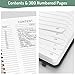 Forvencer Lined Spiral Journal Notebook with 300 Numbered Pages, B5 College Ruled Thick Journals for Writing with 100GSM Paper, Hardcover Notebooks with Contents for Work, School, Women, Men, Dark