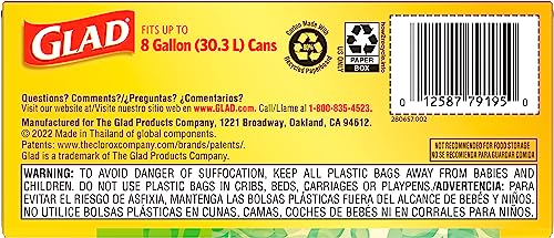 Glad TU_32554 Trash Bags, Medium Drawstring Garbage Bags thumb #7