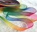 Black Menba 50 Yards Satin Ribbon Seven Colors Of The Rainbow Color Gift Wrap Ribbons Wedding Decoration