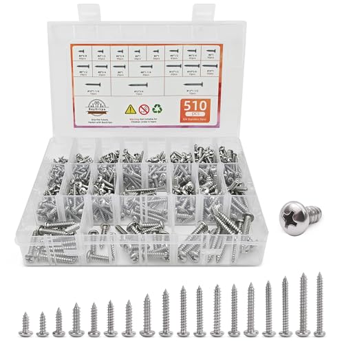 Kit de tornillos autoperforantes BayGriips acero inoxidable miniatura 1