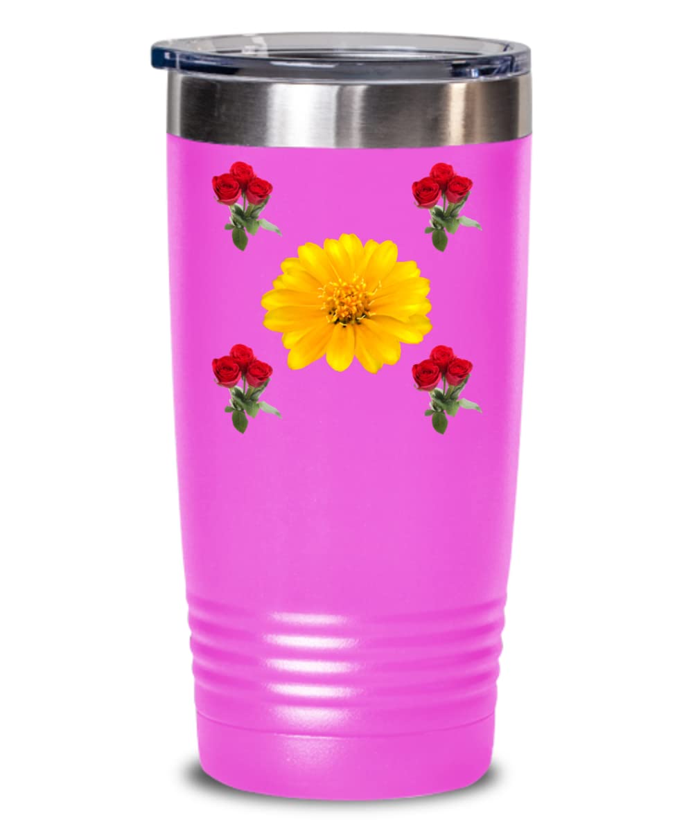Flower Pink Tumbler for Someone Special from Golden Reality