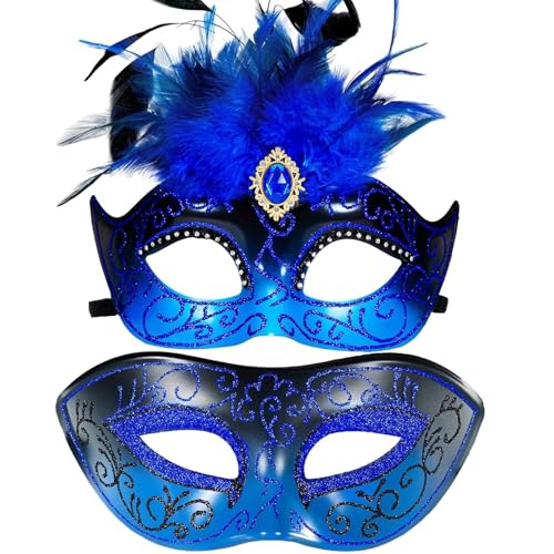 Masque de bal masqué pour couple confortable qui ne glisse pas pour homme et femme