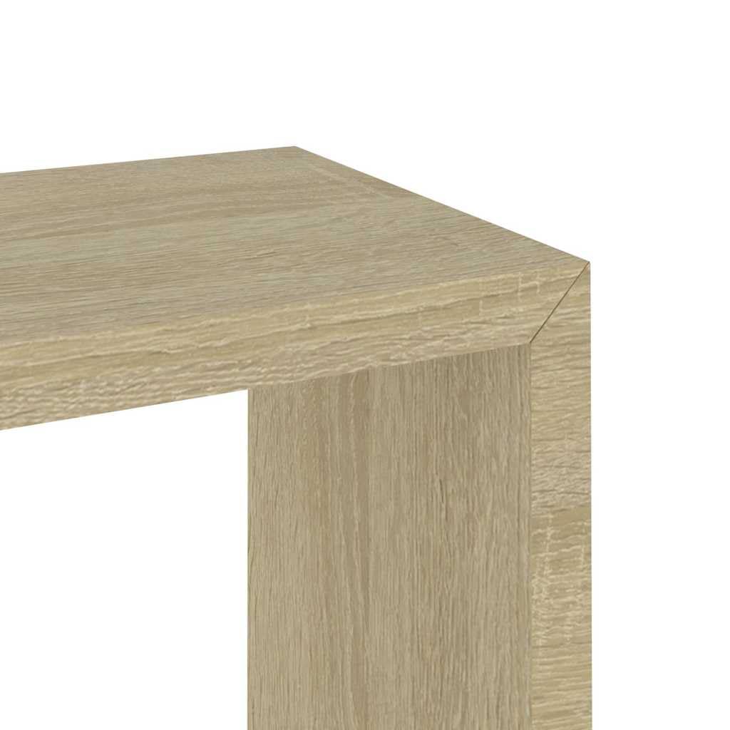 Set di 3 mensole sospese sospese in rovere Sonoma, per soggiorno, camera da letto, cucina, bagno, corridoio, ufficio, design organizer