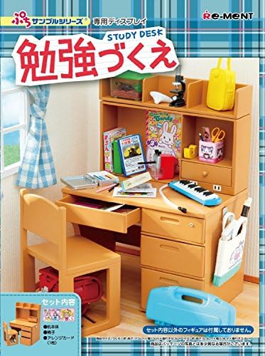 Petit Sample - Benkyoudukue Cute Mini Student Study Desk Table Shelf and Chair RE-MENT Japan