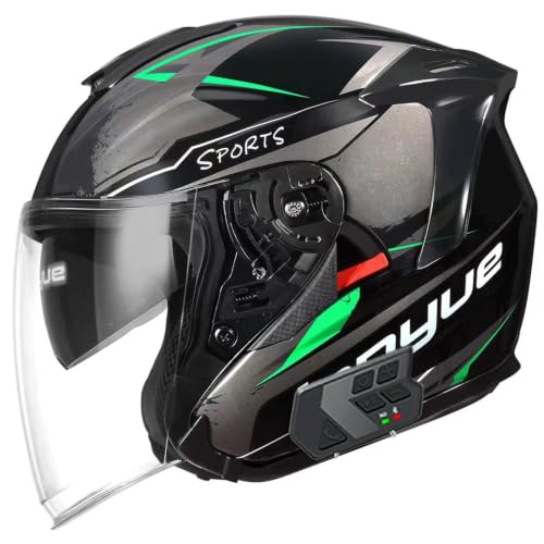 Casco ciclomotor abierto para hombres y mujeres que buscan confort