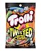 Trolli Twisted Sour Brite Crawlers Gummy Candy, Strawberry, green apple and blue raspberry, 6 Ounce (Pack of 8)