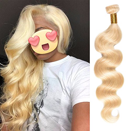 Aigemei Peruvian Blonde Bundles #613 Virgin Hair Weft Bundles 100g Body Wave Human Hair Weave Extensions 26"