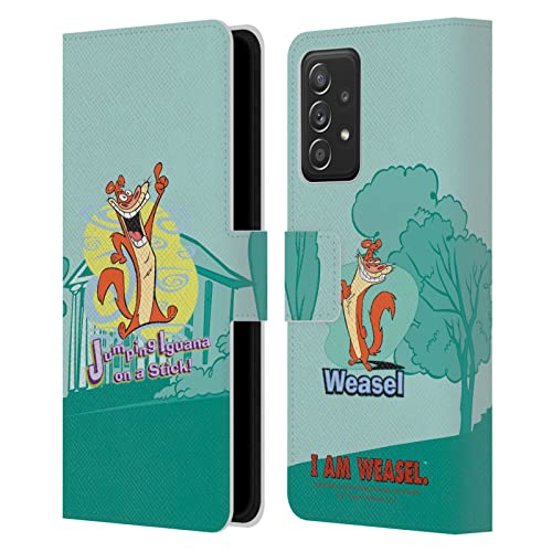 Étui Galaxy A53 5G portefeuille antichoc avec porte-cartes graphique iguane