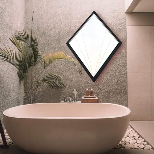 Servewell Miroir en acrylique avec strass Blanc 38 x 26 cm