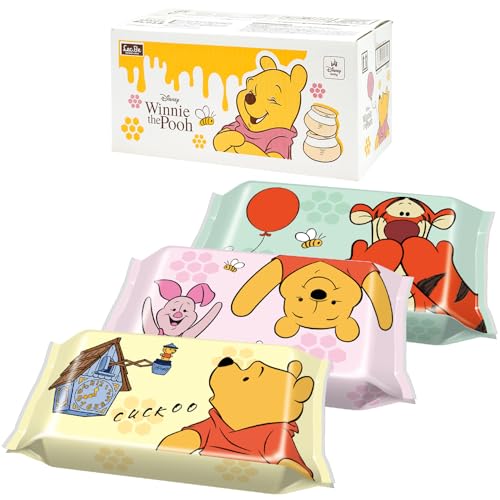 レック(LEC) ディズニー 純水99% おしりふき 80枚 × 20個 (くまのプーさん) / 1600枚 / ふんわりシート/無添加/日本製のサムネイル