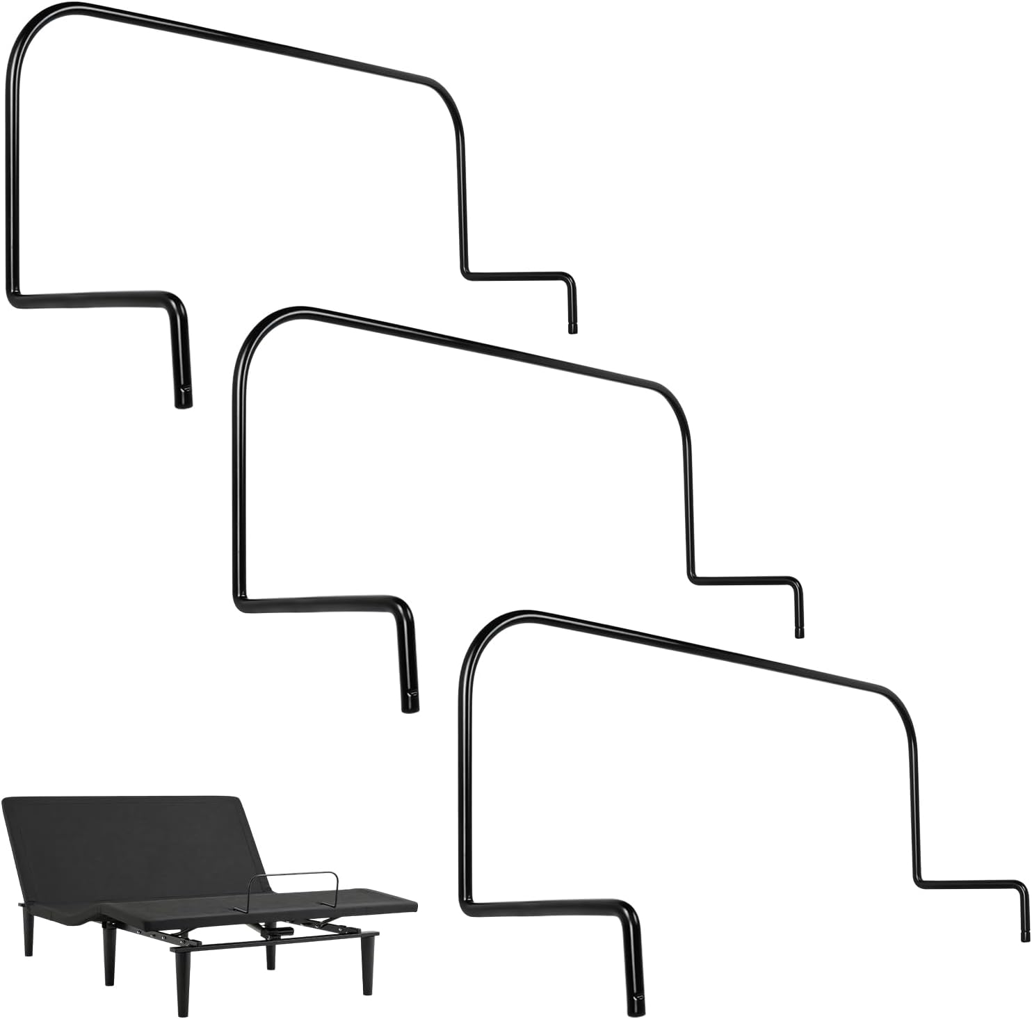 3 Pcs 19 in Mattress Retainer Bar Model 63003441, Replacement Foot Retainer Bar for Tempur-Pedic Ergo Adjustable Bed (Not for Lifting)