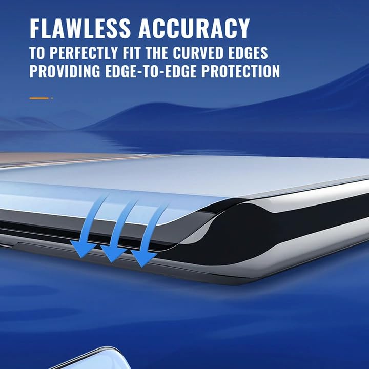Image of Full Glue Military-Grade Gorilla Tempered Glass Compatible With V-IVO T3 PRO | 9H Shatterproof, Fingerprint-Compatible, Anti-Scratch Curved Screen Edge To Edge Guard with Installation Kit