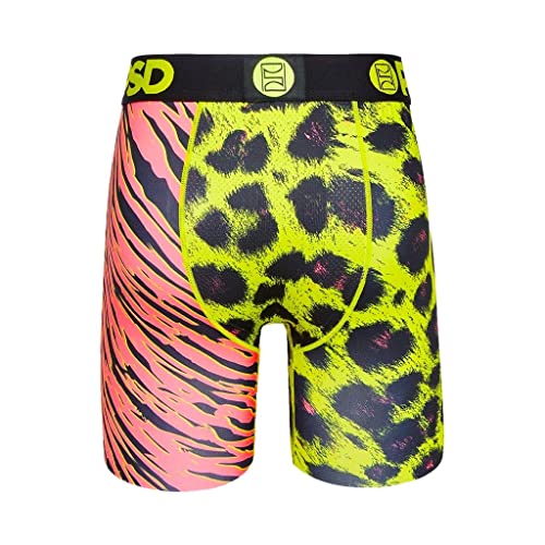 PSD Men's Wf Neon Cats Red Boxer Briefs, Red, M4