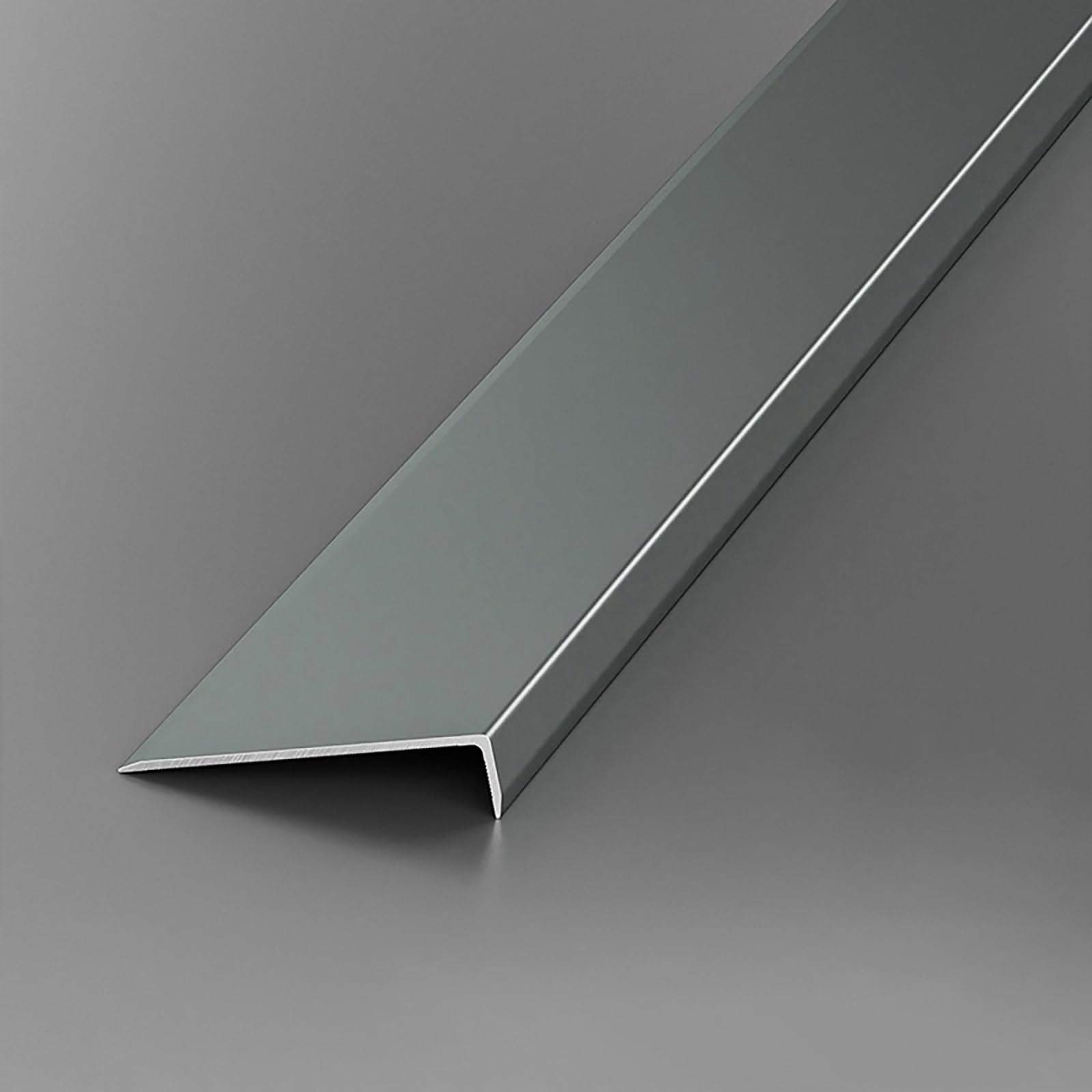 Ochronna osłona narożna, aluminiowa, 100 cm, 3 sztuki, nowoczesny design, na ścianę i futrzany narożnik, skuteczny ochraniacz narożnika ściennego (szary, 5 x 30 mm)