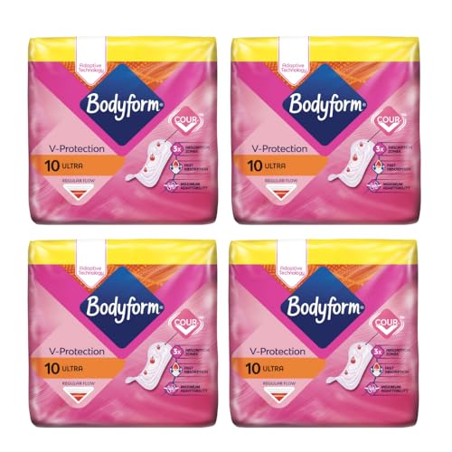 Bodyform Cour-V Ultra Normal Sanitary Towels Without Wings 10598 10S (Pack of 4)