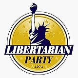 Libertarian Party Decal Vinyl Bumper Sticker 5'