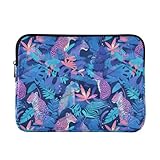 Cremallera suave: la cubierta interior de poliéster suave proporciona protección para evitar daños causados por derrames accidentales. La fuerte cremallera de carga superior garantiza que la funda para portátil permanezca cerrada, sin problemas y protege perfectamente el contenido interior.