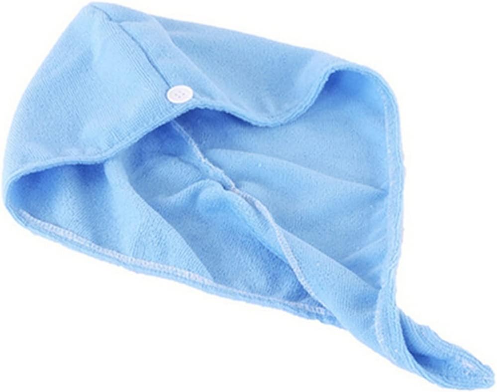 HBJWOV Bathroom Women Quick-Drying Thicker Fabric Bath Towel Hair Dry Cap Towel Wrap Hat Makeup Bathing Tool(D)