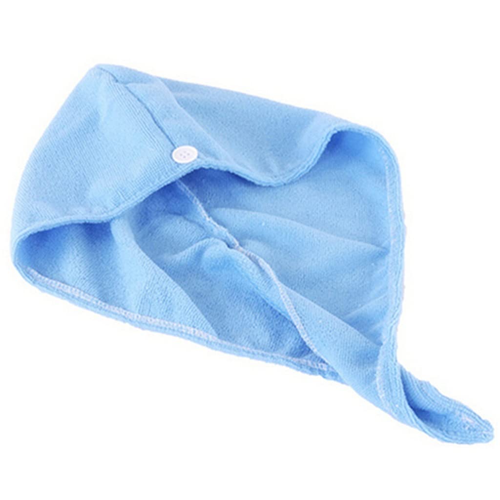 Bathroom Women quick-drying Thicker Fabric bath towel Hair dry cap Towel Wrap Hat Makeup Bathing tool