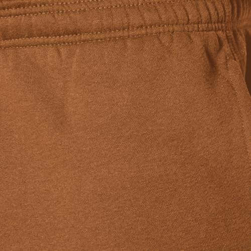Amazon Essentials Herren Fleece-Jogginghose mit offenem Saum (erhältlich in Übergrößen), Toffee Braun, L
