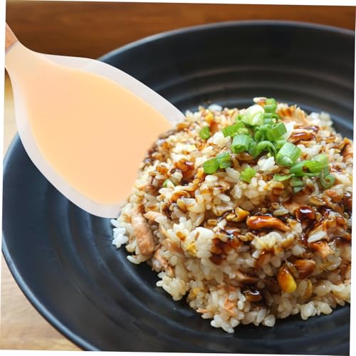 OFFIGAM 2個 防滑耐熱立て置き可能シリコン飯杓子 電子炊飯器対応調理用しゃもじ 便利なご飯盛り付け サービングスプーン