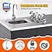 CCDVVD Stainless Steel Outdoor Sink with Cabinet, Large Capacity Stainless Steel Countertop, Outdoor Kitchen Sink Station, Utility Sink with Shelves for Patio, Garage, Laundry, 24