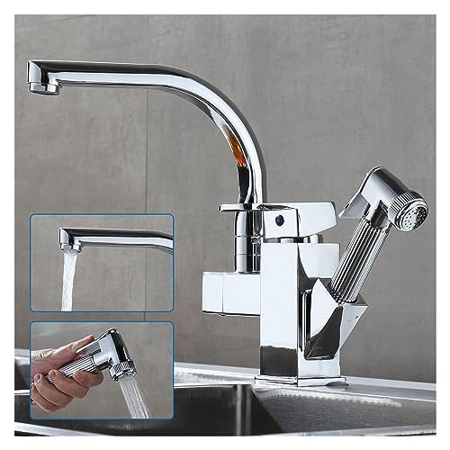 Robinet de cuisine rotatif pour simplifier la vaisselle en famille