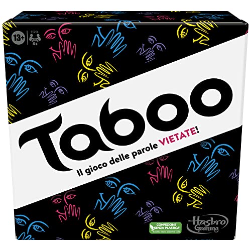 Hasbro Gaming Taboo Gioco Da Tavolo Giochi Con Parole Da Indovinare Per Adulti E Adolescenti Dai 13 Anni In Su Giochi Per Le Feste Per 4 O Più Giocatori - vue 3