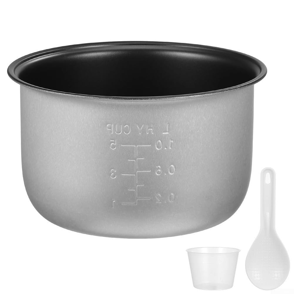 Casserole de rechange pour cuiseur à riz, insert intérieur antiadhésif, avec échelle de mesure claire, répartition efficace de la chaleur (4 L)