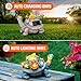 YDKOJGW Solar Garden Outdoor Statues with Succulent and 7 LED Lights - Lawn Decor Tortoise Statue for Patio, Balcony, Yard Ornament - Unique Housewarming Gifts (Grey Turtle)
