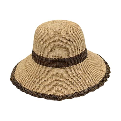 Chapeau de paille coloré en raphia pour vos journées en terrasse