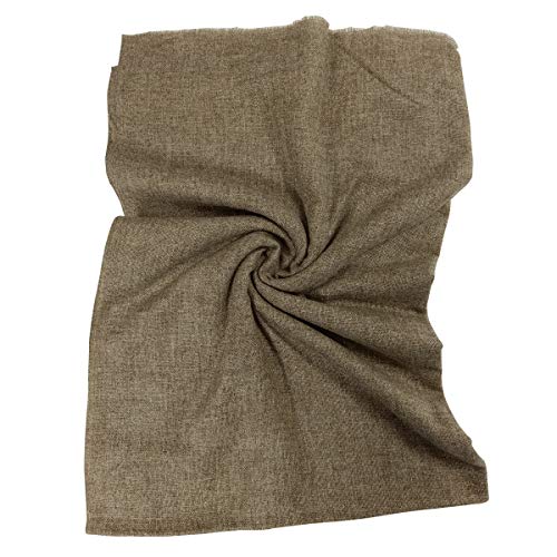 Écharpe pashmina du Népal marron L le cadeau idéal pour femme et fille