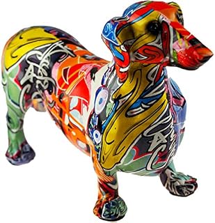 Graffiti Dachshund Figurine By Lesser & Pavey