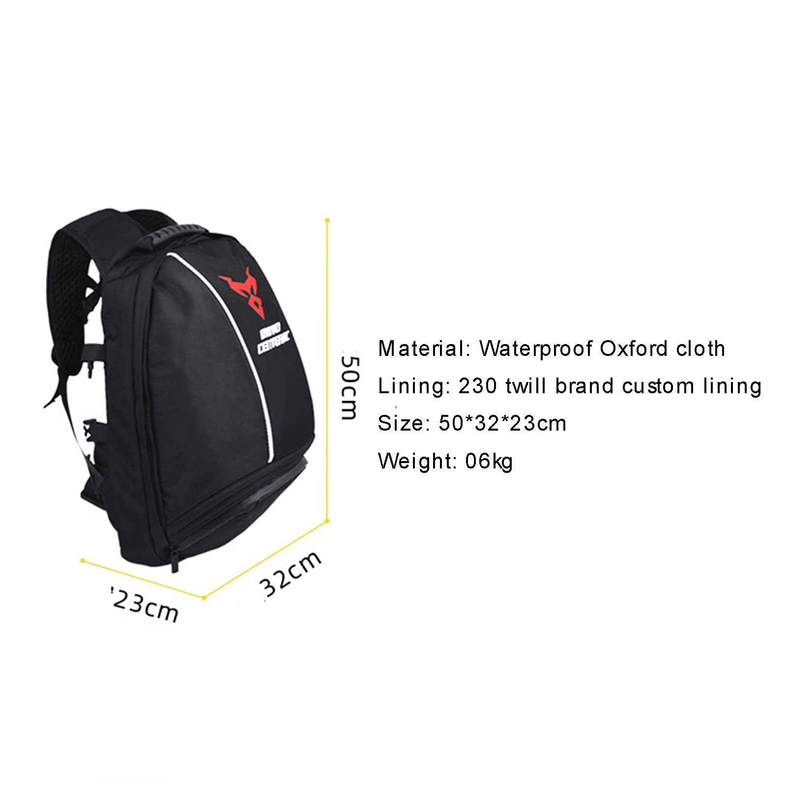 In Sella A Uno Zaino Di Grande Capacità Borsa Da Viaggio Impermeabile Per Locomotiva Un Totale Di 6 Strisce Riflettenti Nella Parte Anteriore E Posteriore, Pedalare Di Notte E Nei Giorni Di Pioggia