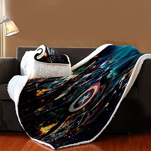YMLKN Manta HD Impresión Digital Toy Story Patrón Lamb Fleece Manta Cómoda Suave Manta Hogar...