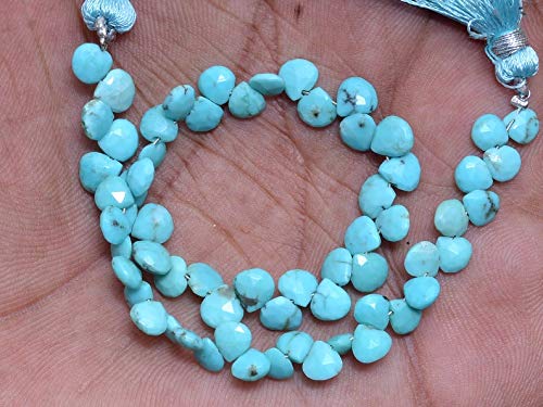 Perles de turquoise de l'Arizona AAA+ en cœur pour bijoux d'exception