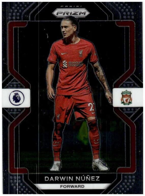 2022-23 PANINI PRIZM PREMEIR LEAGUE #187 DARWIN NUNEZ LIVERPOOL FC SOCCER OFFICIAL TRADING CARD OF THE PRO