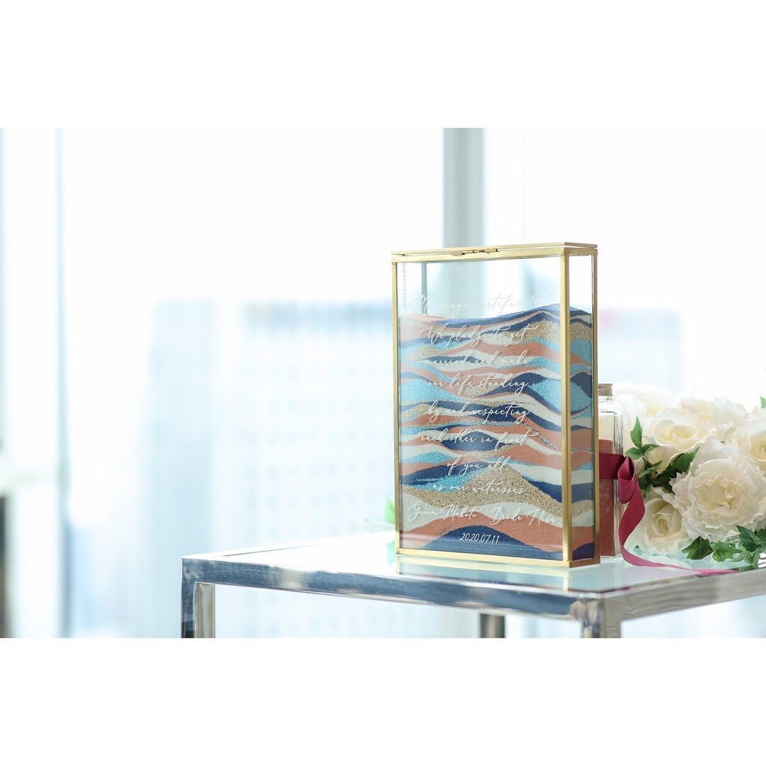 Amazon.co.jp: 結婚証明書 サンドセレモニー 真鍮フレーム Amazon.co.jp: 結婚証明書 サンドセレモニー 真鍮フレーム