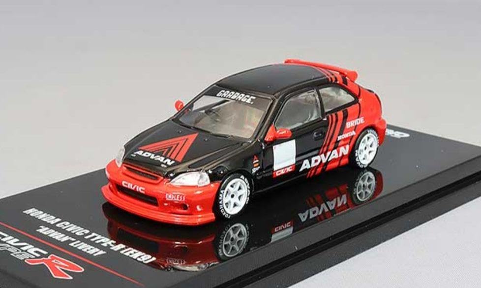 イノモデル Honda Civic Type-R EK9 ミニカー 2台セット Amazon | イノモデル 1/64 ホンダ シビック タイプR EK9