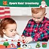 VioraWhite 144 Pcs Air Dry Clay Bulk 76 oz Mardi Gras Soft DIY Modeling Clay Kit Magic Foam Crafts for Sculpting Kids Gifts Party School Supplies for Crafts Artistic Project(Christmas Color) #4