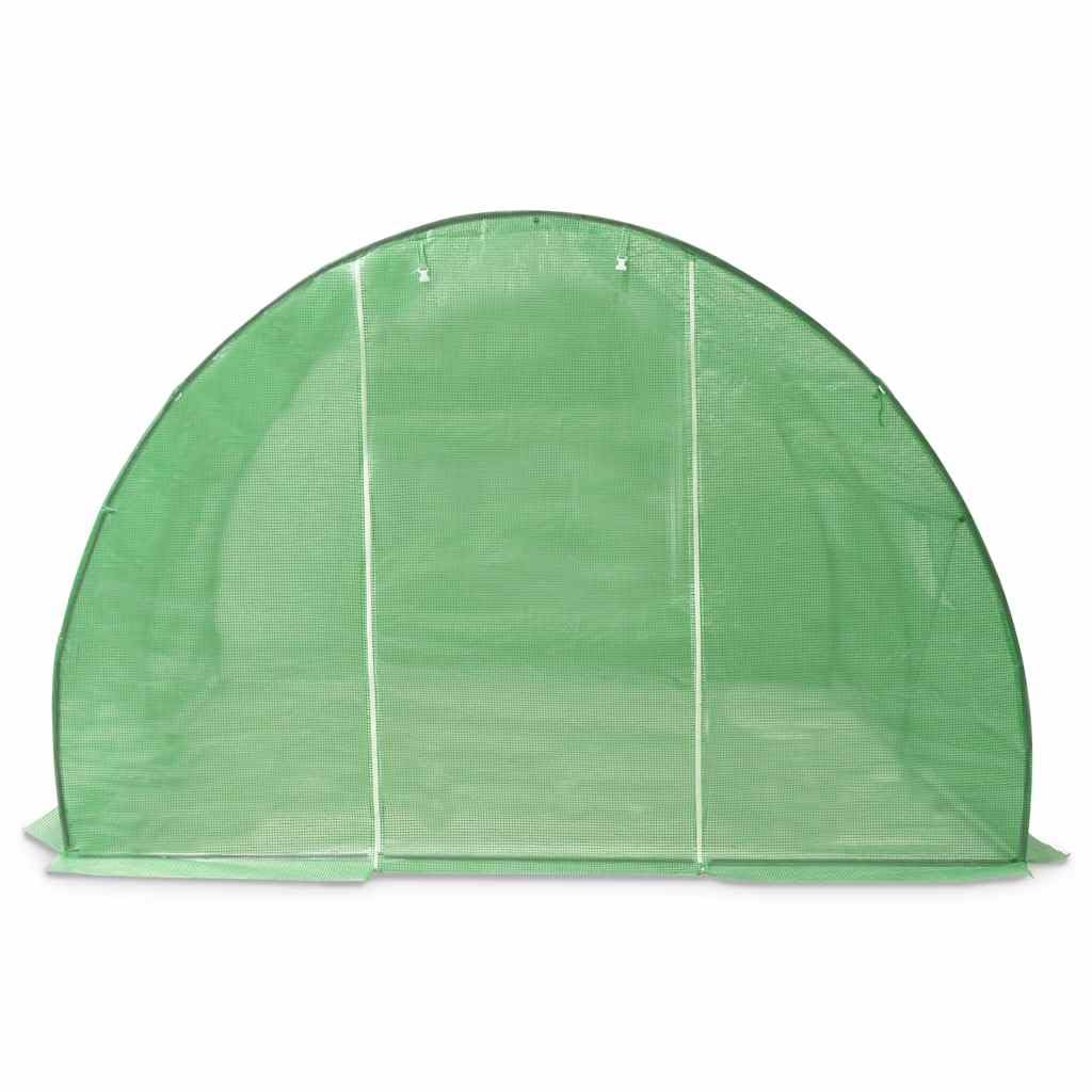 Szklarnia 9 m², 300 x 300 x 200 cm, tkanina siatkowa PE 140 g/m², ocynkowana rama stalowa, 4 okna i drzwi, do uprawy pomidorów w ogrodzie na warzywa, zioła