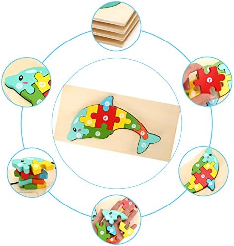Wooden Puzzles for Toddlers 1-3 | Montessori Toys for Toddlers 2 Years Old | Puzzles for Kids 3-5 | Puzzles for Kids 4-8 Years Old | 4-Pack Toddler Puzzle Toddler Toys 3 51fnfXgkYGL. AC