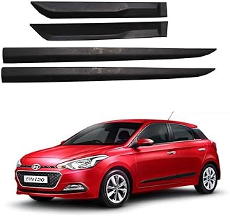 DriveStylish Car Door Body Side Beading/Molding/Cladding for Hyundai Elite i20 2018-2019 Set of 04