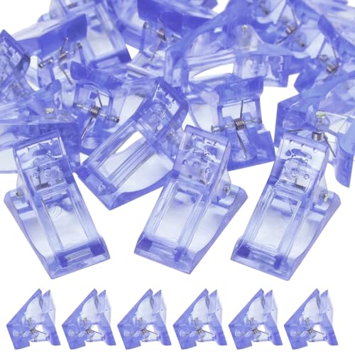 Clips para uñas molde Uonlytech 20 piezas azul miniatura 1