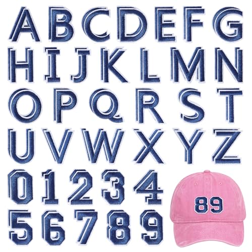NICEVINYL Navy Letter Patches